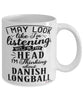 Funny Danish Longball Mug I May Look Like I'm Listening But In My Head I'm Thinking About Danish longball Coffee Cup White