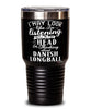 Funny Danish Longball Tumbler I May Look Like I'm Listening But In My Head I'm Thinking About Danish longball 30oz Stainless Steel Black