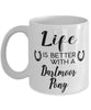 Funny Dartmoor Pony Horse Mug Life Is Better With A Dartmoor Pony Coffee Cup 11oz 15oz White