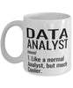 Funny Data Analyst Mug Like A Normal Analyst But Much Cooler Coffee Cup 11oz 15oz White