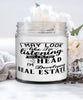 Funny Developer Candle I May Look Like I'm Listening But In My Head I'm Developing Real Estate 9oz Vanilla Scented Candles Soy Wax