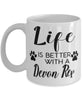 Funny Devon Rex Cat Mug Life Is Better With A Devon Rex Coffee Cup 11oz 15oz White