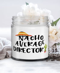 Funny Director Candle Nacho Average Director 9oz Vanilla Scented Candles Soy Wax
