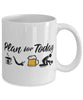 Funny Diver Mug Adult Humor Plan For Today Diving Coffee Mug 11oz 15oz White