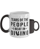 Funny Diver Mug Tears Of The People I Beat In Diving Coffee Mug Color Changing 11oz