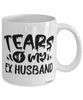 Funny Divorce Mug Tears Of My Ex Husband Coffee Cup White