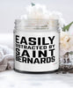 Funny Dog Candle Easily Distracted By Saint Bernards 9oz Vanilla Scented Candles Soy Wax