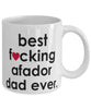 Funny Dog Mug B3st F-cking Afador Dad Ever Coffee Cup White