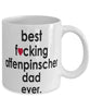 Funny Dog Mug B3st F-cking Affenpinscher Dad Ever Coffee Mug White