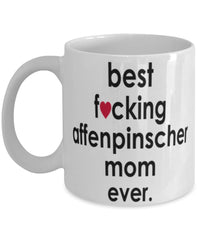 Funny Dog Mug B3st F-cking Affenpinscher Mom Ever Coffee Mug White