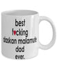 Funny Dog Mug B3st F-cking Alaskan Malamute Dad Ever Coffee Mug White