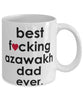 Funny Dog Mug B3st F-cking Azawakh Dad Ever Coffee Mug White