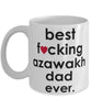 Funny Dog Mug B3st F-cking Azawakh Dad Ever Coffee Mug White