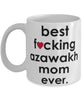 Funny Dog Mug B3st F-cking Azawakh Mom Ever Coffee Mug White