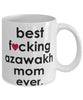 Funny Dog Mug B3st F-cking Azawakh Mom Ever Coffee Mug White