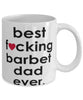 Funny Dog Mug B3st F-cking Barbet Dad Ever Coffee Mug White