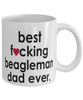 Funny Dog Mug B3st F-cking Beagleman Dad Ever Coffee Cup White