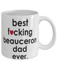 Funny Dog Mug B3st F-cking Beauceron Dad Ever Coffee Mug White