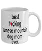 Funny Dog Mug B3st F-cking Bernese Mountain Dog Mom Ever Coffee Mug White