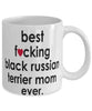 Funny Dog Mug B3st F-cking Black Russian Terrier Mom Ever Coffee Mug White