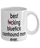 Funny Dog Mug B3st F-cking Bluetick Coonhound Mom Ever Coffee Mug White