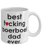 Funny Dog Mug B3st F-cking Boerboel Dad Ever Coffee Mug White