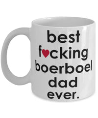 Funny Dog Mug B3st F-cking Boerboel Dad Ever Coffee Mug White