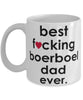 Funny Dog Mug B3st F-cking Boerboel Dad Ever Coffee Mug White