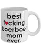 Funny Dog Mug B3st F-cking Boerboel Mom Ever Coffee Mug White