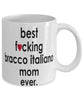 Funny Dog Mug B3st F-cking Bracco Italiano Mom Ever Coffee Mug White