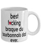 Funny Dog Mug B3st F-cking Braque Du Bourbonnais Dad Ever Coffee Mug White