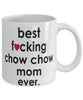 Funny Dog Mug B3st F-cking Chow Chow Mom Ever Coffee Mug White