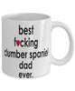 Funny Dog Mug B3st F-cking Clumber Spaniel Dad Ever Coffee Mug White