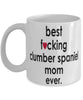 Funny Dog Mug B3st F-cking Clumber Spaniel Mom Ever Coffee Mug White