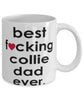 Funny Dog Mug B3st F-cking Collie Dad Ever Coffee Mug White