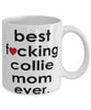 Funny Dog Mug B3st F-cking Collie Mom Ever Coffee Mug White