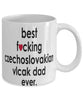 Funny Dog Mug B3st F-cking Czechoslovakian Vlcak Dad Ever Coffee Mug White