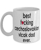 Funny Dog Mug B3st F-cking Czechoslovakian Vlcak Dad Ever Coffee Mug White