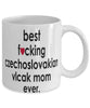 Funny Dog Mug B3st F-cking Czechoslovakian Vlcak Mom Ever Coffee Mug White