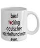 Funny Dog Mug B3st F-cking Deutscher Wachtelhund Mom Ever Coffee Mug White