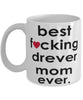 Funny Dog Mug B3st F-cking Drever Mom Ever Coffee Mug White