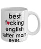Funny Dog Mug B3st F-cking English Setter Mom Ever Coffee Mug White