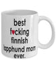 Funny Dog Mug B3st F-cking Finnish Lapphund Mom Ever Coffee Mug White