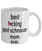 Funny Dog Mug B3st F-cking Giant Schnauzer Mom Ever Coffee Mug White