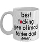 Funny Dog Mug B3st F-cking Glen Of Imaal Terrier Dad Ever Coffee Mug White