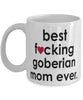 Funny Dog Mug B3st F-cking Goberian Mom Ever Coffee Cup White