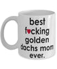 Funny Dog Mug B3st F-cking Golden Dachs Mom Ever Coffee Cup White