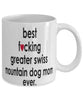 Funny Dog Mug B3st F-cking Greater Swiss Mountain Dog Mom Ever Coffee Mug White