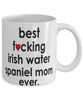Funny Dog Mug B3st F-cking Irish Water Spaniel Mom Ever Coffee Mug White