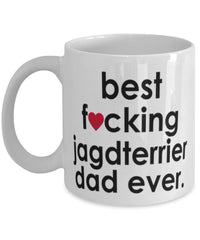 Funny Dog Mug B3st F-cking Jagdterrier Dad Ever Coffee Mug White